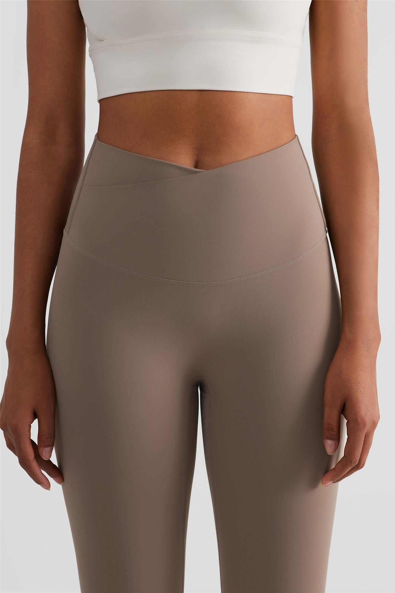 Crossover Waistband Leggings | Trendy &amp; Comfortable Yoga Pants