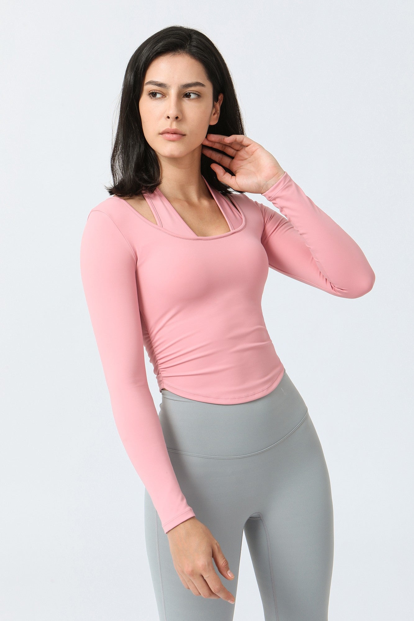 Halterneck Long Sleeve Crop Top | Stylish &amp; Trendy Women&