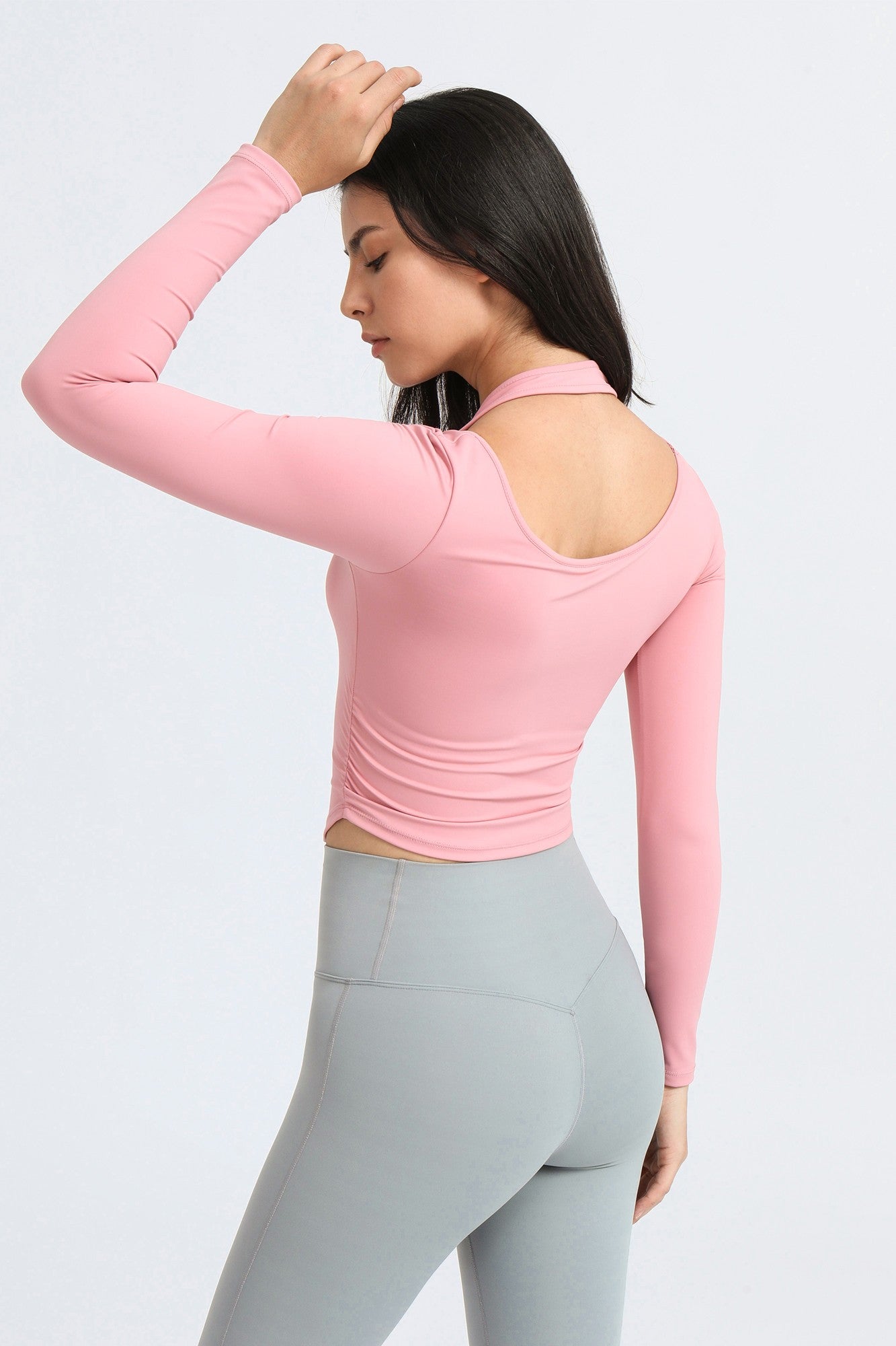 Halterneck Long Sleeve Crop Top | Stylish &amp; Trendy Women&