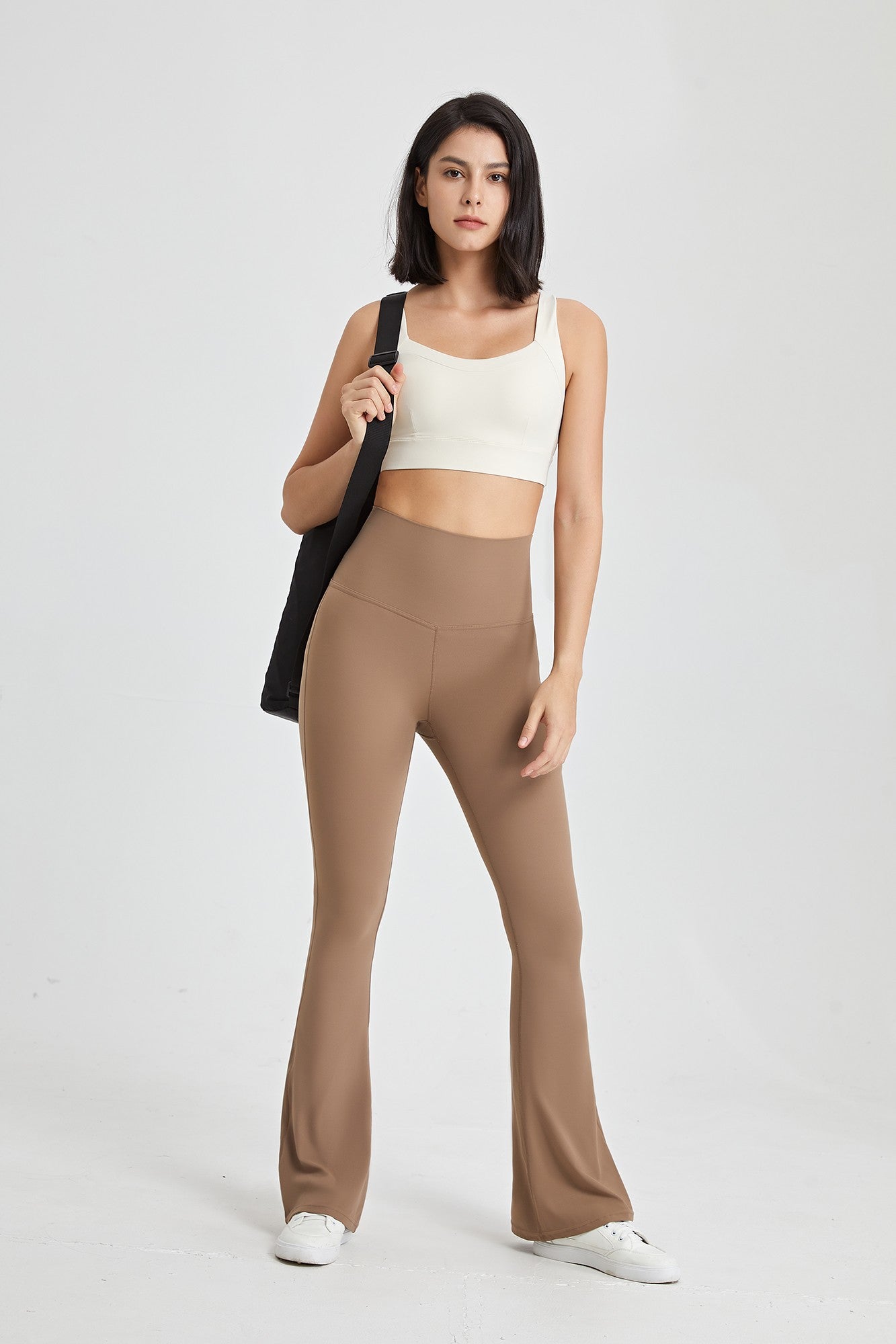 Cutout Cross Back Flare Legging - Trendy &amp; Comfortable Activewear