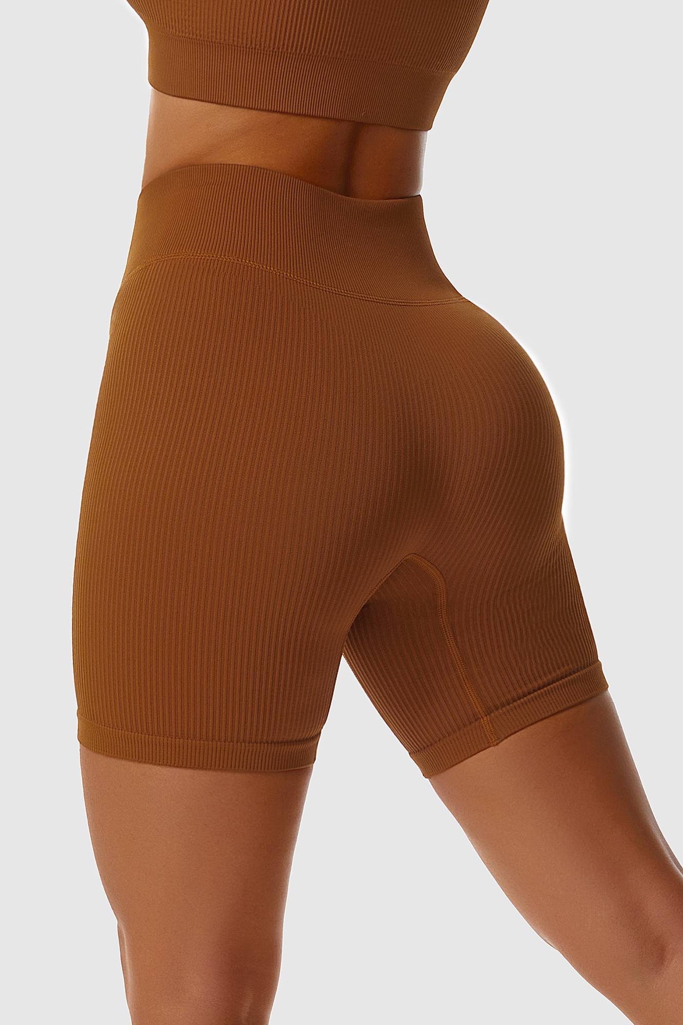 Ribbed Seamless Cycling Short - Comfortable &amp; Stylish Performance Wear