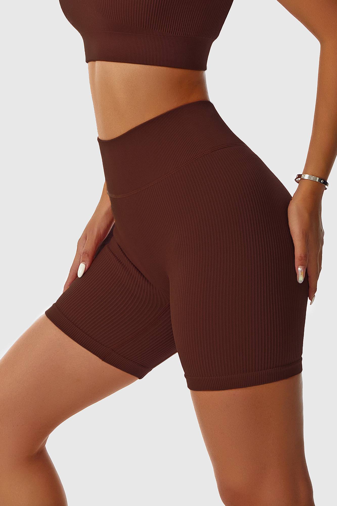 Ribbed Seamless Cycling Short - Comfortable &amp; Stylish Performance Wear