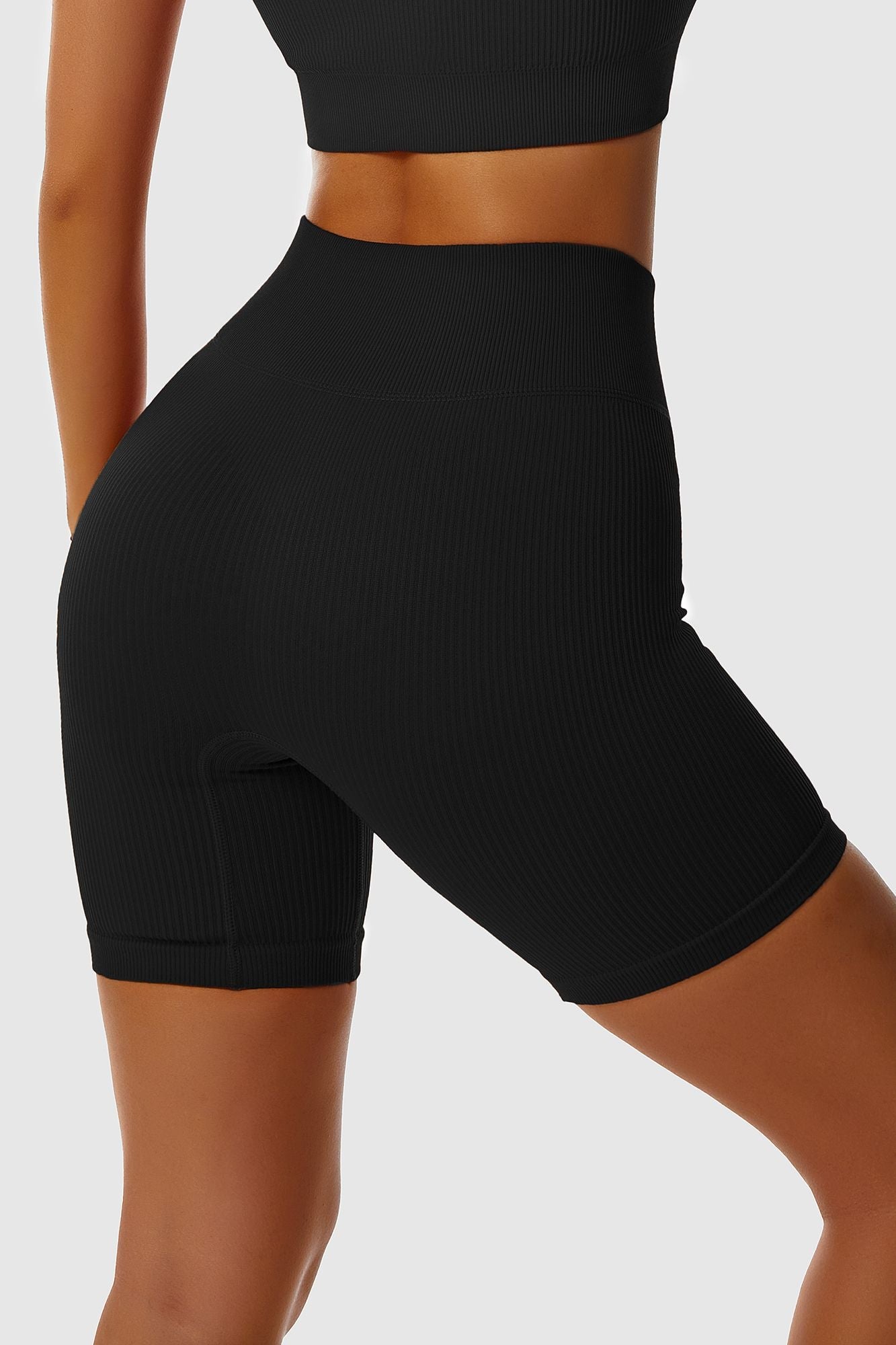 Ribbed Seamless Cycling Short - Comfortable &amp; Stylish Performance Wear