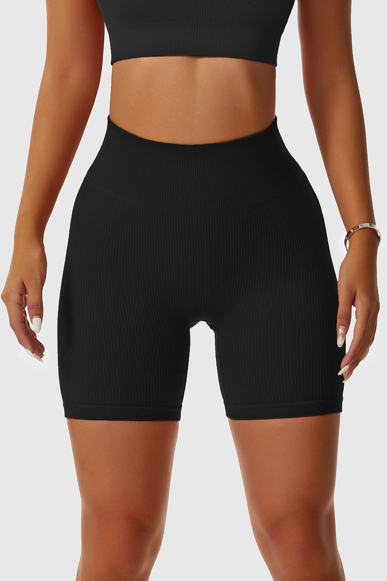 Ribbed Seamless Cycling Short - Comfortable &amp; Stylish Performance Wear