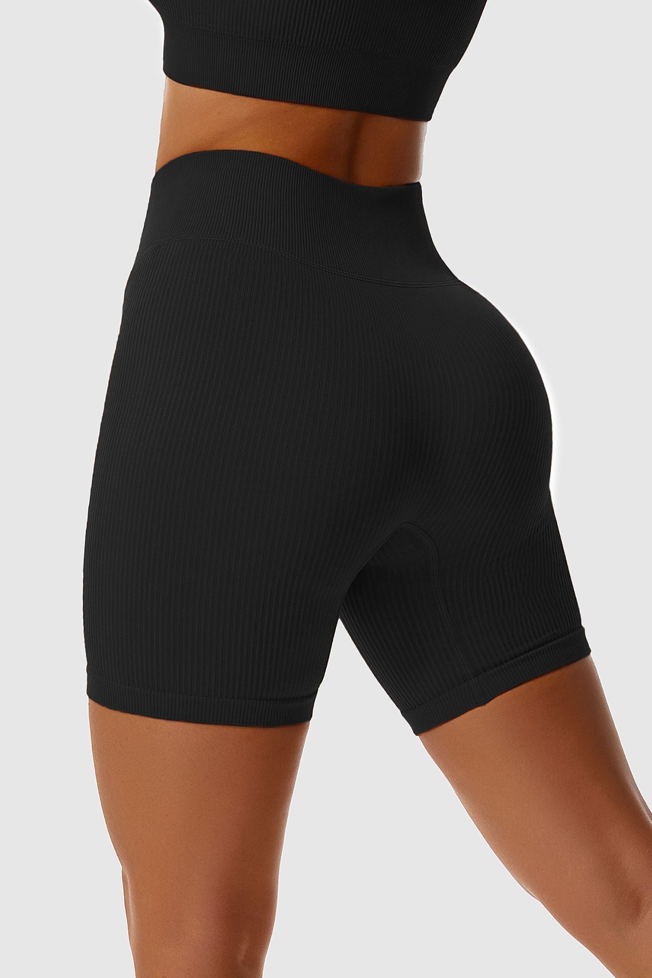 Ribbed Seamless Cycling Short - Comfortable &amp; Stylish Performance Wear