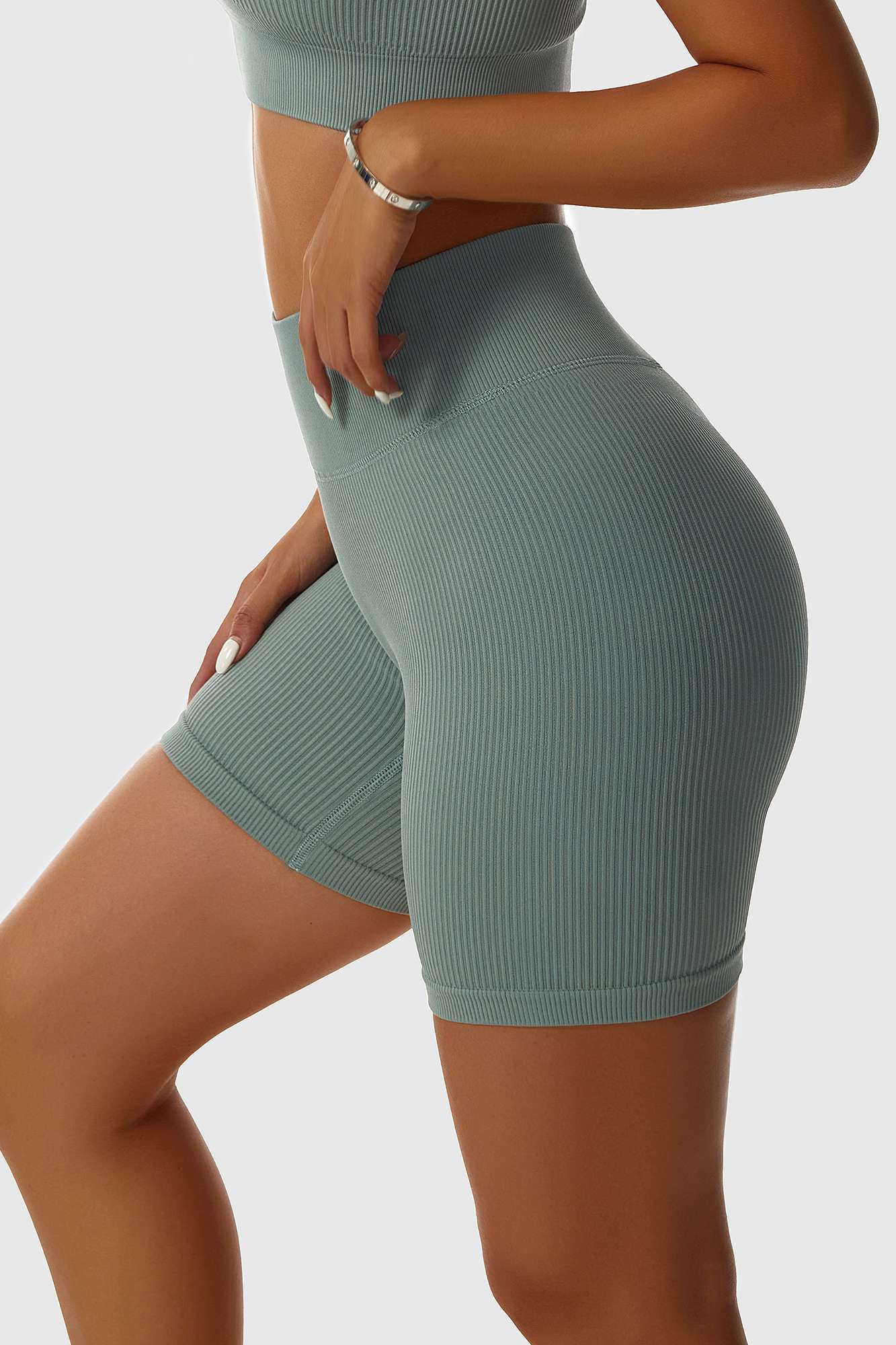 Ribbed Seamless Cycling Short - Comfortable &amp; Stylish Performance Wear