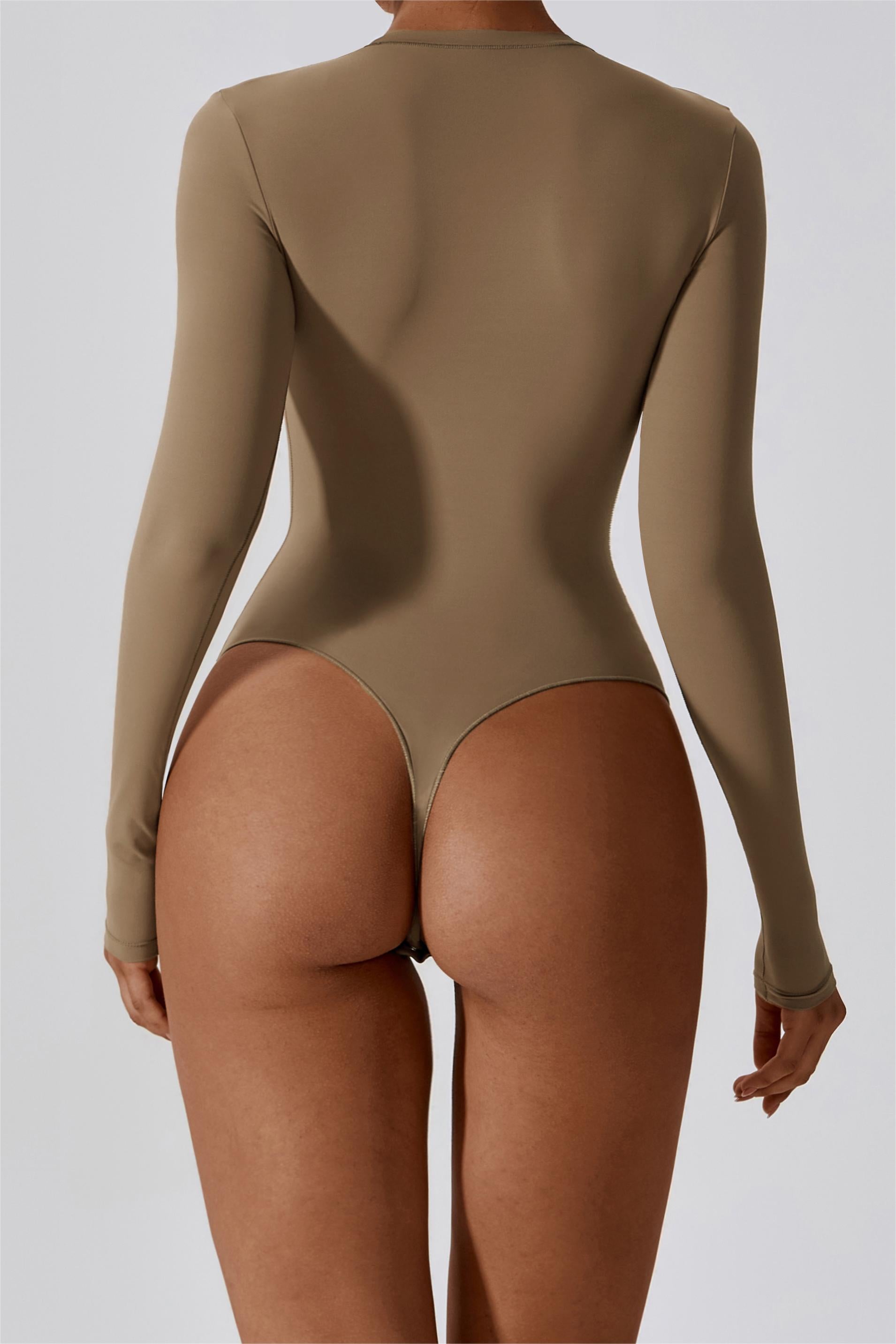 Long Sleeve Contour Bodysuit - Sleek, Comfortable, Versatile Shapewear