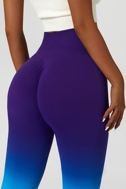 Ombre Seamless Scrunch Butt Leggings for Style and Comfort in Motion