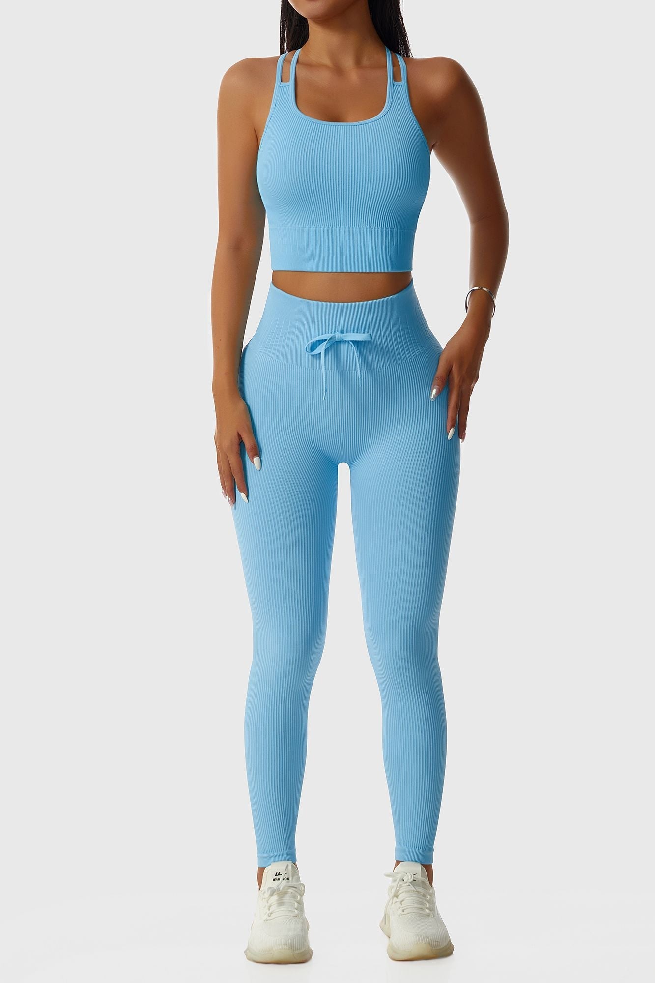 Seamless Workout Leggings with Tie Front | Stylish &amp; Comfortable Fit