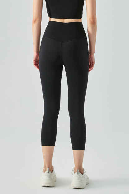 No Front Seam Capri Leggings