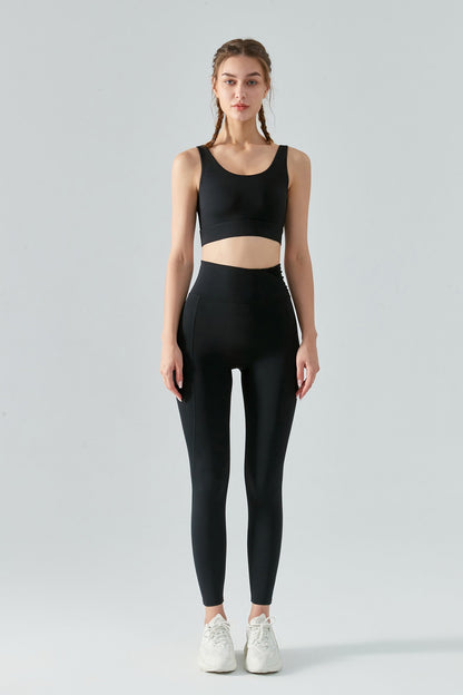 Side Ruched Asymmetrical Waistband Leggings for Comfort &amp; Style