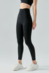 Side Ruched Asymmetrical Waistband Leggings for Comfort & Style