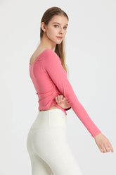 Side Ruched Long Sleeve Top