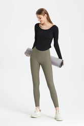 Side Ruched Long Sleeve Top