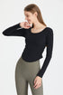 Side Ruched Long Sleeve Top | Stylish & Comfortable for Any Occasion