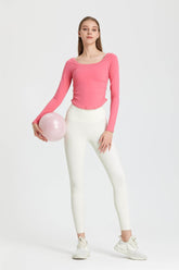 Side Ruched Long Sleeve Top