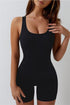 Sleeveless Form Bodysuit Shorts - Sleek & Comfortable Activewear