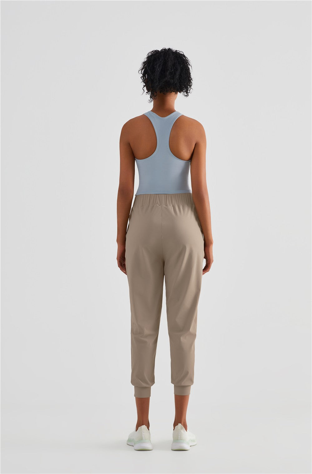 Tapered Crop Pants with Pockets